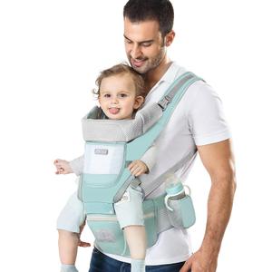Baby Carrier Ergonomic Infant Carrier with Hip Seat Kangaroo Bag Soft Baby Carrier Newborn to Toddler 7-45lbs Front and Back Baby Holder Carrier for Men/Women Dad Mom (green)