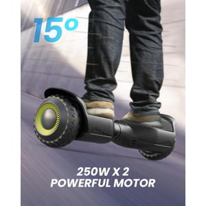Gyroor Hoverboard New G13 All Terrain Hoverboard with LED Lights & 500W Motor, Self Balancing Off Road Hoverboards with Bluetooth for Kids ages 6-12 and Adults