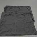 Velvet King Pillow Cases Pillowcases with Hidden Zipper, Soft and Cozy, Zippered Flannel Pillow Covers (Grey, 20x36 Inch,Set of 2)