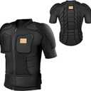 BenKen Men's Women's Professional Anti-Collision Sports Shirts, Protection of The Back, Motorcycle Protective Jacket for Skateboarding Skating, Snowboarding Cycling (X-Large)