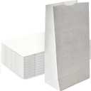 Concession Essentials 4lb White Paper Bags - Pack of 150ct. White Paper Lunch Bags. Great for Holiday Cookie Bags and Arts and Crafts., (CEwhite4lbPaperBag-150CT)