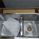 Elkay ELUHAQD32179 Lustertone Classic 40/60 Double Bowl Undermount Stainless Steel Sink with Aqua Divide, 36