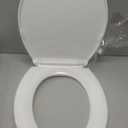 KOHLER 20111-0 Brevia, Slow Close Toilet Seat, Round Toilet Seat, Grip-Tight Bumpers Quick-Attach Hardware, White
