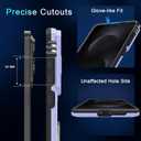 DEERLAMN Case for Samsung Galaxy S25 Edge with Slide Camera Cover+Screen Protector (1 Pack), Rotated Ring Kickstand Military Grade Shockproof Protective Cover-Light Purple (S25 Edge-6.7 Inch)