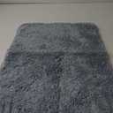 TECHMILLY Super Soft Shaggy Bathroom Rugs, Absorbent Thick Non Slip Microfiber Bath Rugs, Quick Dry Machine Washable Bath Mat for Bathroom Floor, Bathtub and Shower 17"x24" Sky Blue (17'' x 24'', Blizzard Blue)