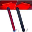 10" LED Trailer Brake Lights Bar Strip Aluminum Alloy Base Red Stop Turn Identification Side Marker Tail Lights Assembly for Truck Marine Boats, 15 LEDs 2Pcs