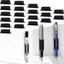 20Pcs Adhesive Pen Holder, Multi-functional Silicone Pencil Holder, Marker Holder Sticky Pen Holder for Desk, Rubber Marker Holder with Back Adhesive, for School Office Desk Accessories