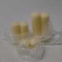 MTLEE 6 Pcs Pillar Candles 3 Set 2 in x 3, 6, 8 Inch Smokeless Dripless Unscented Pillar Candles Long Clean Burning Wax for Wedding Dinner Party Spa Emergency Ceremony Home Decor(Ivory White)