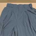 Womens Waffle Wide Leg High Waisted Palazzo Pants Casual Work Beach Lounge Trousers with Pockets (Small, Black)