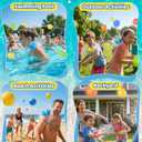 Reusable Water Balloons 6 Pcs, Quick-Fill Summer Water Toys for Pool Parties & Outdoor Beach Backyard Games, Durable Splash Balls for Kids