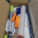 Self Leveling Cement Tool Kit,Epoxy Flooring Tool Kit,Self-Leveling Rake,Spike Shoes for Epoxy Flooring,Floor Leveling Tools,Spike Roller for Self-Leveling,23.62~55.12 inch Telescopic Pole