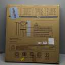 Cumbor 29.7-40.6" Baby Gate for Stairs, Mom's Choice Awards Winner-Dog Gate for Doorways, Pressure Mounted Auto-Close Pet Gates for Dogs Indoor, Safety Child Gate with Easy Walk Thru Door, White