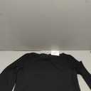 SOLY HUX Women's Long Sleeve Mini Dress Elegant Lace Up Crew Neck Work Office Dresses L