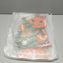 Memorywuu 21.2 Inches Wooden Christmas Gingerbread Man Porch Sign Christmas Decoration Front Door Rustic Gingerbread House Decor Xmas Tree Welcome Standing Sign Cutout for Outdoor Indoor Porch Party