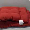 downluxe Outdoor Bench Cushion for Patio Furniture, Waterproof Tufted Overstuffed Porch Swing Cushions, Thick Outdoor Loveseat Cushions, 59" x 18" x 5", Burgundy, Set of 1