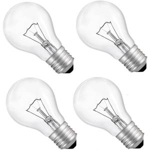 75 Watt Incandescent Light Bulbs, A19 75 WATT Incandescent Bulb Shatter Resistant Rough Service Light Bulb 75 WATTS A19 Shape (4PACK)