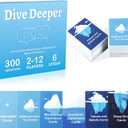 Dive Deeper 300 Icebreaker Cards Conversation Starter Talking Cards Family Edition Table Talk Team Building Games Connect Deeper with Each Other for Family Dinner Corporate Friend Stranger Game Night