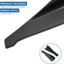 Universal Car Rear Bumper Lip Splitters Fins Spoiler Canards Diffuser Side Fin Scratch Black Mudguards Protector - Carbon Fiber,B