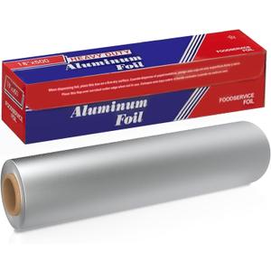 Aluminum Foil Roll 18"x 500 feet (1 Pack) - Aluminum Foil Heavy-Duty, Commercial Grade for Food Service Industry - Silver Foil for Cooking & Roasting