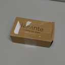 Ravinte 5 Pack Brass 2-1/2 Inch Hole Center Champagne Gold Handles Square Cabinet Hardware Stainless Steel Pulls for Kitchen Cupboard Drawers 4 Inch Overall Length