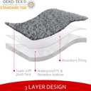 Dog Bed Covers 2 Pack Soft Plush Replacement Washable, Waterproof Pet Mattress Bed Liner Grey 41x29 Inches, for Dog/Cat, Cover Only