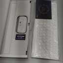 Wireless Keyboard and Mouse Ultra Slim Combo, TopMate 2.4G Silent Compact USB 2400DPI Mouse and Scissor Switch Keyboard Set with Cover, Batteries Included, for PC/Laptop/Windows/Mac - White