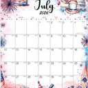 2026-2027 Wall Calendar - 11.4" x 14.6", 2026-2027 Wall Calendar 18 Months from JUL.2026 - DEC. 2027, Twin-Wire Binding, Blank Block, Julian Dates, Hanging Loop, Holiday Reminder, Thick Paper