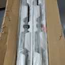 Set of 2 Folding Table 6 FT Lightweight Camping Table Portable Plastic Rectangular Outdoor Dining Table Steel Legs Fold-in-Half with Carrying Handle for Indoor,Picnic,Party,Wedding,Events(White)