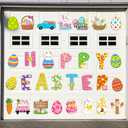 Landhoow 30 Pcs Easter Garage Door Magnets Decoration Spring Bunny Rabbit Egg Chicken Refrigerator Car Sticker for Home Door Party Holiday Happy Easter Decor