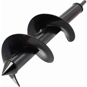 TCBWFY 4"x12"Auger Drill Bit for Planting Digging Holes,Garden Plant Flower Bulb Auger Spiral Hole Drill Rapid Bulb Planter Earth Auger Bit,Compatible to Hex Adjustable Chuck