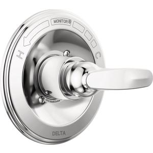 Delta Foundations 13 Series Single-Function Valve Trim Kit, Chrome Handle Set for Shower Faucet System, Chrome BT13010 (Valve Not Included)