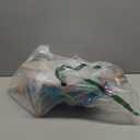 HollyHOME Sequin Unicorn Stick Horse Handcrafted Hobby Horse on a Stick with Wood Wheels Real Pony Neighing and Galloping Sounds Plush Unicorn Toy Blue 36 Inches(AA Batteries Required)