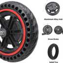 8.5'' Electric Scooter Replacement Wheel Solid Tire with Hub & Drum Brake | Specially designed for 8.5" DRUM BRAKE Escooter Fits VOLPAM Q1, MAXSHOT V1, V7, Joyhis: JS03, JS01, NAVIC T3, T5