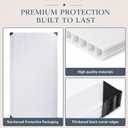 6 Pack Polycarbonate Fluorescent Light Covers, Lighting Diffuser Panel, 47.75" x 23.75" x 0.2"