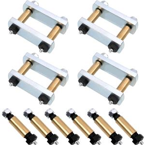 Sporacingrts Heavy Duty Shackle Upgrade Kit Trailer Shackle kit 3.125" Shackles Tandem Axle Replaces UO12-021 (Black)