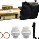 W3SP2607X10 Pool Pump 1 HP 110-115/220-230V - High Performance Single Speed Pump, Compatible with Hayward SP2607X10 Pump, Ideal for In-Ground Pools and Spas of All Types and Sizes