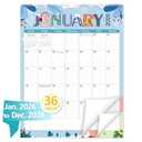 GuassLee Extra Large Wall Calendar 2026-2028, 36-Month Vertical Wall Calendar 2026, Jan. 2026 to Dec. 2028, 17" X 22" Paper Hanging Planner with Thick Paper Spiral Bound for Office Home Organizing
