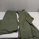 AOHITE Women's Knit Sweatsuit Turtleneck Sweater Top Wide Leg Pants 2 Piece Outfits Dark Green Large