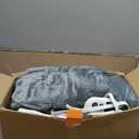 Mia&Coco Electric Blanket King -90"x100" Dual Control Flannel Heated Blanket, 10 Heat Levels, 10-Hour Auto-Off, Fast Heating, Overheat Protection, Soft Heating Blanket for Home and Office (Gray) 