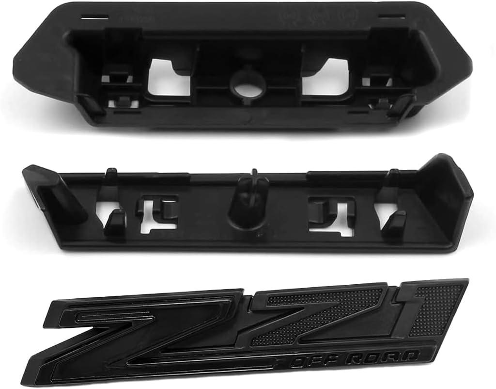 1 Grille Z71 Off Road Front Emblem 3D Badge Compatible with 2019-2025 Silverado Tahoe Suburban RST 1500 HD 2500 HD 3500HD 84384428 Offroad (Black)