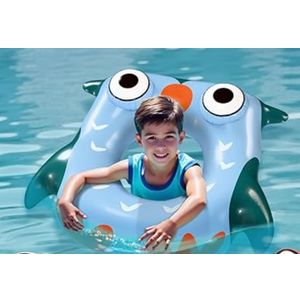 Pool Wave Kids Swim Rings Pool Floats, Toddler Inflatable Animal Swimming Tube Floaties, Summer Outdoor Water Floating Toy, Family Party Gift 3 4 5 6 7 8 9 Year Old Boy Girl Children Teen