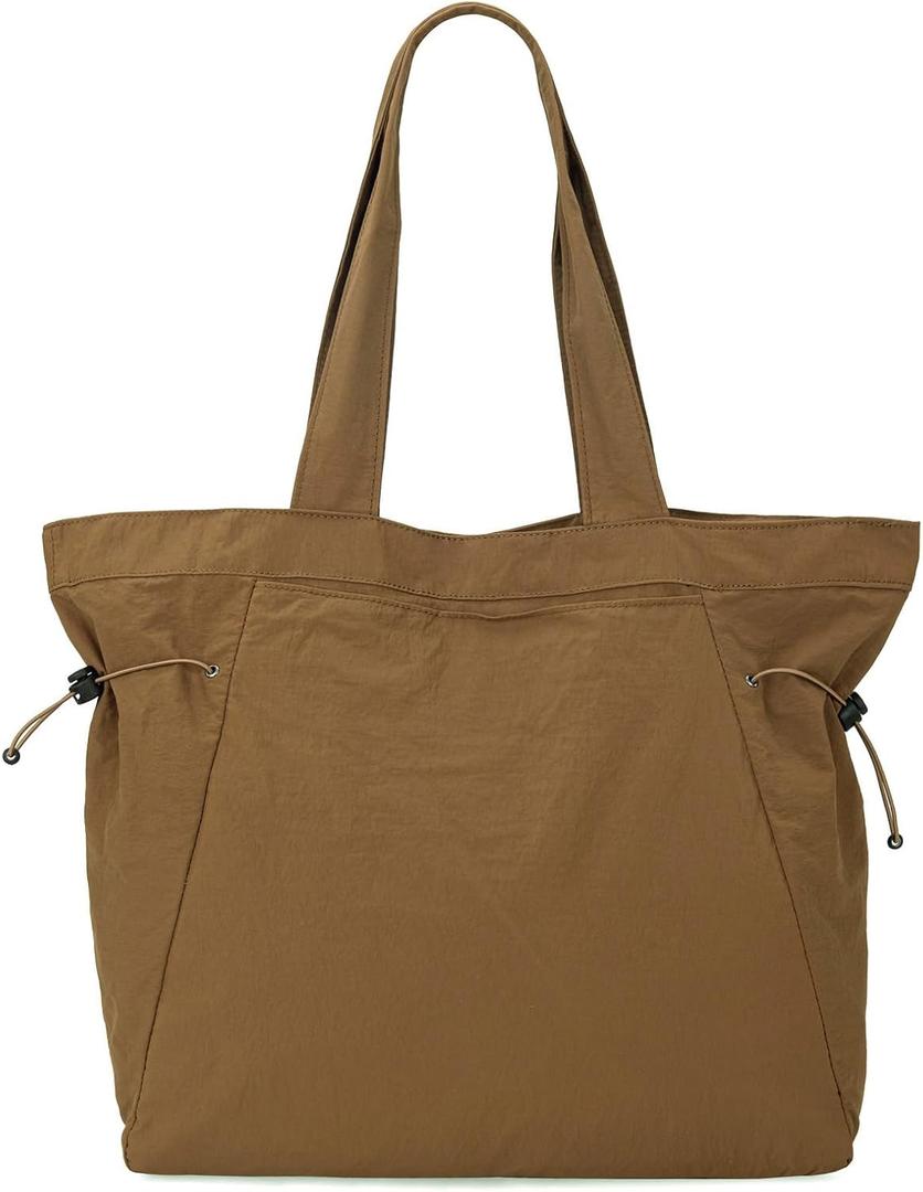 Montana West Travel Tote Bags for Women Nurse Beach Gym Tote Bags for Work, Travel, Shopping, Workout (Brown)