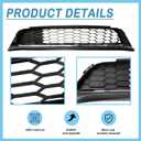 Front Bumper Lower Mesh Grille For 2016 2017 Honda Accord Sedan W Chrome Trim Lower Grill HO1036126 71152T2FA50