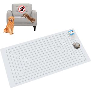 SEERWAY Scat Pet Shock Mat with Tester, Shock Pads for Dogs and Cats Training Indoor, Electric Repellent Mat Keeps Pets Off Couch, Sofa, Counter Top, 3 Training Modes, Battery Operated