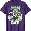Mom of The Birthday Boy Matching Video Gamer Birthday Party TShirt Small