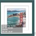 12x12 Wood Picture Frames for Wall Hanging or Tabletop,Diamond Painting Frame Baby Scan Picture Frames with 2 Mats Display 8x8 or 10x10 for Family Walls Decoration,Anniversary,Wedding,Christmas(Dark