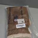 Retro Aviator Dog Jacket, Faux Leather Sherpa Lined Winter Coat for Dogs, Warm Windproof Pilot Style Clothes for Male & Female Puppy, Cold Weather Outfit for Poodle, M (Coffee)