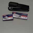 Metal Stapler Heavy Duty 50 Sheet Capacity with 1750 Staples and Staple Remover, Full Strip Staplers for Desk, No Jam, Non-Slip for Office & Classroom, Black