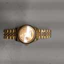 41MM Men's Gold Plated Stainless Steel Waterproof Quartz Watch Luxury Wristwatch with Date Week Display