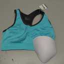 Women's Seamless Racerback Sports Bra High Impact Support Yoga Gym Workout Fitness (Blue, M)